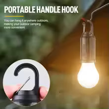 Portable Solar LED Camping Bulb with Hanging Hook