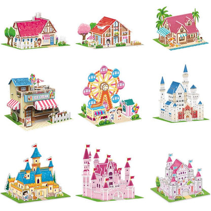 Premium 3D Princess Castle Puzzle Toy Set