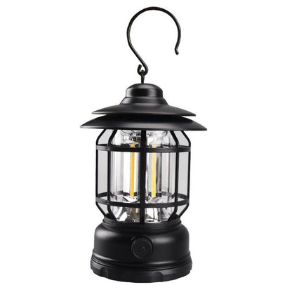 Vintage Rechargeable LED Camping Lantern Lamp